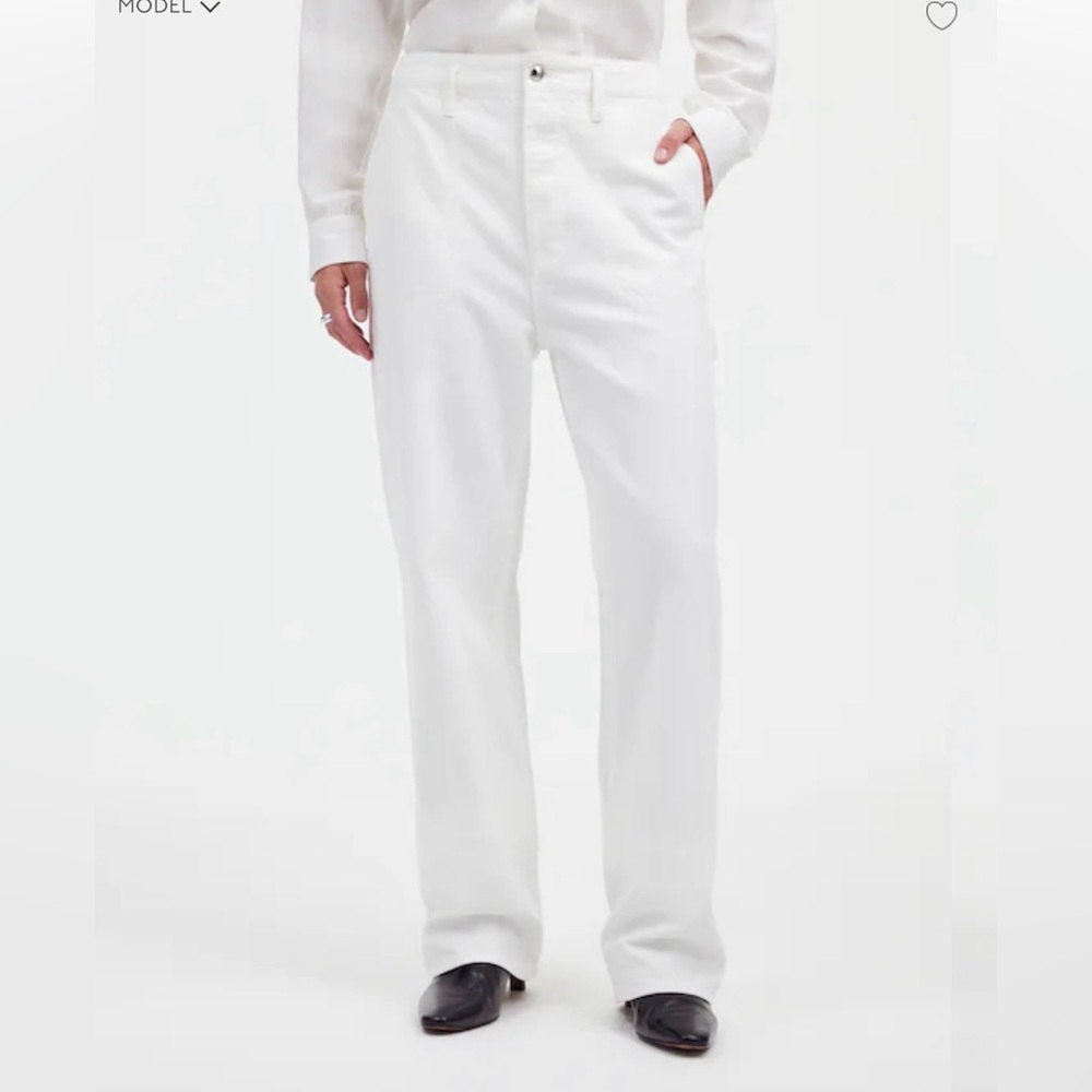 Alexa Chung for Madewell white carpenter jeans 29